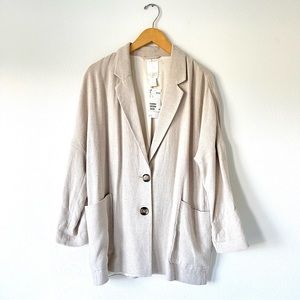 H&M Linen Blend Blazer Jacket